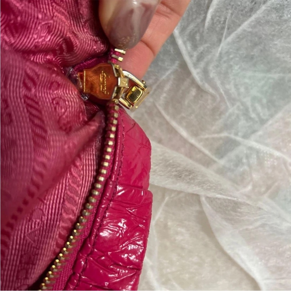 Prada Pink Leather Clutch - Picture 8 of 13